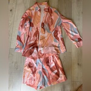 🩷 Stylish Women's Set in Pink and Orange